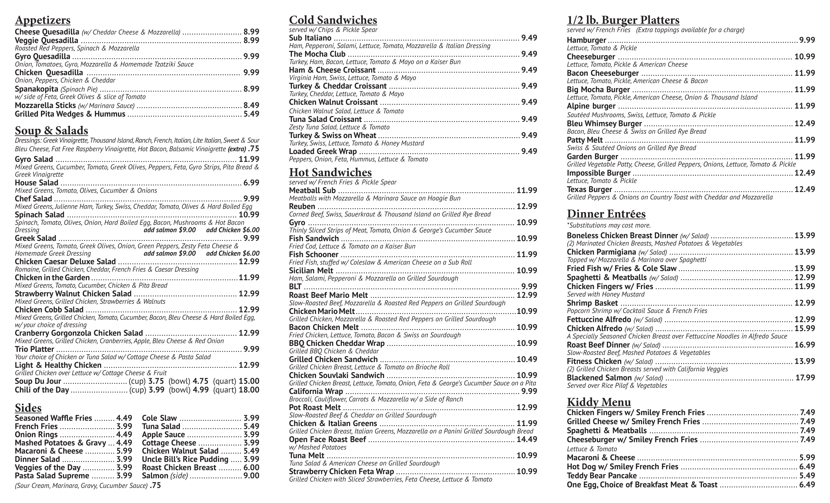 Menu 2/2